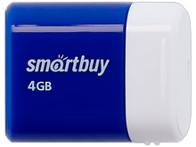 Флеш-накопитель USB 4 Гб SmartBuy Lara Series , мини , синий , SB4GBLara-B