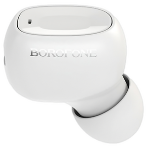 Гарнитура беспроводная ( в 1 ухо , с кнопкой ответа ) Borofone BC28 Shiny S. Bluetooth V5.0 , белая