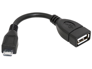 Кабель Defender 87300 OTG гнездо USB - джек micro USB , 8 см