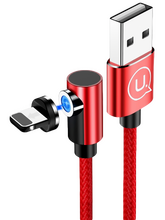 Кабель Usams US-SJ444 U54 джек USB - джек Lightning , 2 А , 1 метр , магнитный Lightning , красный