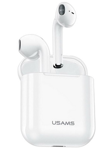 Гарнитура беспроводная канальная ( с кнопкой ответа ) Usams BHUYA01 YA Series Bluetooth V5.0 , белая
