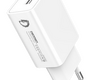 Сетевое зарядное USB устройство ( 1 USB выход ) Denmen DC01 , 5 В , 2.4 А , белое