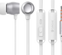 Гарнитура вакуумная ( с кнопкой ответа ) Celebrat G10 , бело-серебристая