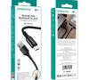 Кабель Borofone BX54 Ultra Bright джек USB - джек micro USB , 2.4 А , 1 метр , оплётка , чёрный
