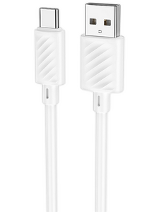 Кабель Hoco X88 Gratified джек USB - джек USB Type-C , 3 А , 1 метр , белый
