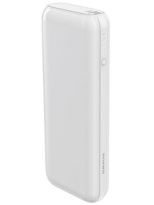 Внешний аккумулятор Borofone BJ1A белый ( 3.7 В ) 20000 мАч; для моб телеф (5 В) ≈ 11200 мАч , QC3.0