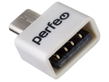 Переходник Perfeo PF_C3005 OTG гнездо USB - джек USB Type-C , белый
