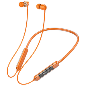 Гарнитура беспроводная спортивная вакуумная ( с кнопкой ответа ) Hoco ES65 Bluetooth V5.3, оранжевая