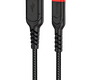 Кабель Hoco X59 Victory джек USB - джек Lightning , 2.4 А , 2 метра , нейлон , чёрный