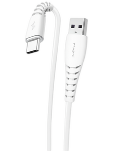 Кабель Maimi X39 джек USB - джек USB Type-C , 6 А , 2 метра , белый