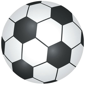 Коврик для компьютерной мыши Guierya Футбольный мяч , 250*250*3 мм