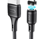 Кабель Hoco X52 Sereno джек USB - джек micro USB , 2.4 А , 1 метр , магнитный micro USB , чёрный