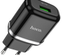 Сетевое зарядное USB устройство ( 1 USB выход ) Hoco N3 Vigour, 3.6 - 12 В, 1.5 - 3 A, QC3.0, чёрное