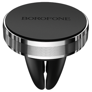 Автомобильный держатель для смартфона Borofone BH8 Air , магнитный , серебристо-чёрный 