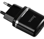 Сетевое зарядное USB устройство ( 2 USB выхода ) Hoco C12 Smart , 5 В , 2.4 А , чёрное