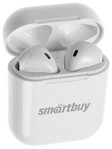 Гарнитура беспроводная канальная ( с кнопкой ответа ) SmartBuy SBH-302 TWS i8 Bluetooth V5.0 , белая