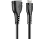 Кабель Borofone BX51 Triumph джек USB - джек Lightning , 2.4 А , 1 метр , чёрный