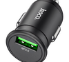 Автомобильное зарядное USB устройство ( 1 USB выход ) Hoco Z43 , 18 Вт , 3 A , QC3.0 , чёрное
