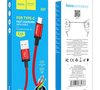 Кабель Hoco X89 Wind джек USB - джек USB Type-C , 3 А , 1 метр , оплётка , красный
