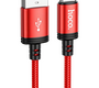 Кабель Hoco X89 Wind джек USB - джек USB Type-C , 3 А , 1 метр , оплётка , красный