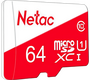Карта памяти MicroSD 64 Гб Netac P500 Eco UHS-I Класс 10 , NT02P500ECO-064G-S