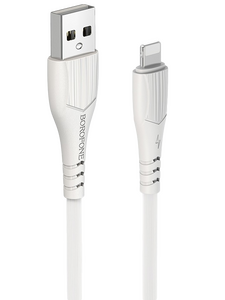 Кабель Borofone BX37 Wieldy джек USB - джек Lightning , 2.4 А , 1 метр , белый