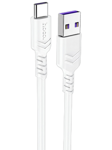 Кабель Hoco X62 Fortune джек USB - джек USB Type-C , 5 А , 1 метр , белый