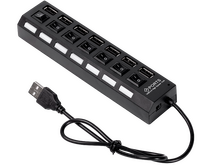 USB HUB SmartBuy SBHA-7207-B , 7 портов , чёрный