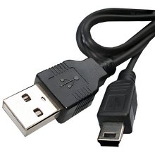 Кабель 5bites UC5007-005 джек USB - джек mini USB , 0.5 метра , чёрный