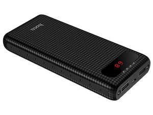 Внешний аккумулятор Hoco B20A чёрный ( 3.7 В ) 20000 мАч ; для моб телефонов ( 5 В ) ≈ 12000 мАч