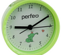 Часы-будильник Perfeo PF-TC-011, PF_C3141, круглые , зелёные, 9.5*3.9 см (R6 в комплект не входит) 