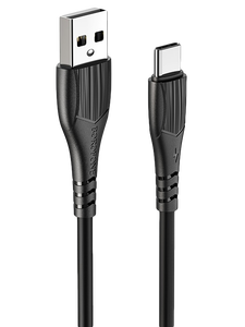 Кабель Borofone BX37 Wieldy джек USB - джек USB Type-C , 3 А , 1 метр , чёрный