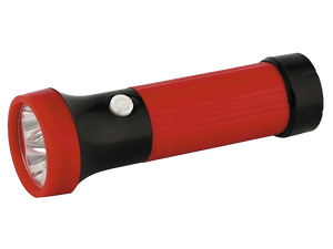 Фонарик ручной Ultraflash 3002-ТН , красно-чёрн (3 батарейки R3 в комплект не входят, 3 LED, 0.3 Вт)