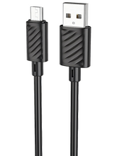 Кабель Hoco X88 Gratified джек USB - джек micro USB , 2.4 А , 1 метр , чёрный