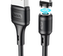 Кабель Hoco X52 Sereno джек USB - джек USB Type-C , 3 А , 1 метр , магнитный Type-C , чёрный