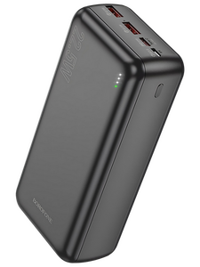 Внешний аккумулятор Borofone BJ38B чёрный (3.7 В) 30000 мАч; для моб телефон (5В) ≈ 16500 мАч, QC3.0