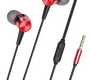 Гарнитура вакуумная ( с кнопкой ответа ) Borofone BM52 Revering , чёрно-красная