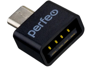 Переходник Perfeo PF_B4995 OTG гнездо USB - джек micro USB , чёрный