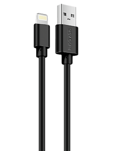 Кабель Seke 4.0 Colorful джек USB - джек Lightning , 2 А , 1 метр , чёрный ( техпак )