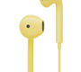 Гарнитура канальная ( с кнопкой ответа ) Baitong BTE-08 , жёлтая