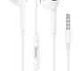 Гарнитура канальная ( с кнопкой ответа ) Hoco M101 Crystal , белая