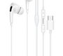 Гарнитура ( джек USB Type-C ) вакуумная ( с кнопкой ответа ) Hoco M1 Pro Original Series , белая
