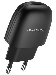 Сетевое зарядное USB устройство ( 1 USB выход ) Borofone BA49A Vast , 5 В , 2.1 А , чёрное