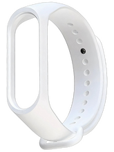 Ремешок силиконовый для смарт-браслета Xiaomi Mi Band 3 / 4 , белый