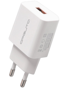Сетевое зарядное USB устройство ( 1 USB выход ) Орбита OT-APU29 , 5 - 12 В, 1.5 - 3 A, QC3.0, белое