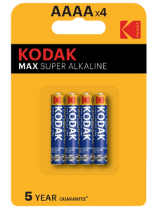 Батарейка LR61 ( AAAA , LR8D425 ) Kodak Max Super Alkaline BL4 , Б0046504