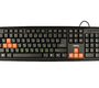 Клавиатура USB Dialog KS-020U Standart , чёрно-оранжевая