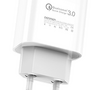Сетевое зарядное USB устройство ( 1 USB выход ) Denmen DC07 , 18 Вт, 3.6-12 В, 1.5-3 A, QC3.0, белое