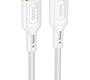 Кабель Hoco X95 Goldentop джек USB Type-C - джек Lightning , 20 Вт , 1 метр , оплётка , белый 