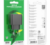 Сетевое зарядное USB устройство ( 1 USB выход ) Borofone BAS12A, 18 Вт, 5-12В, 1.5-3A, QC3.0, чёрное